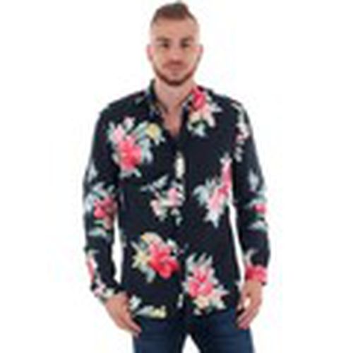 Camisa manga larga 12151589 JPRSUMMER FLOWER NAVY BLAZER SLIM FIT para hombre - Jack & Jones - Modalova