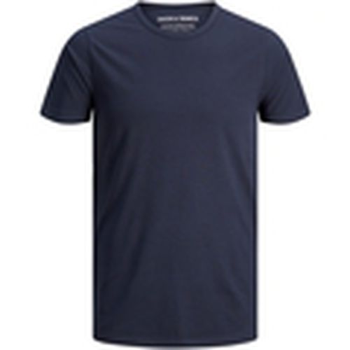 Camiseta 12058529 BASIC O-NECK TEE SS NOOS NAVY BLUE para hombre - Jack & Jones - Modalova