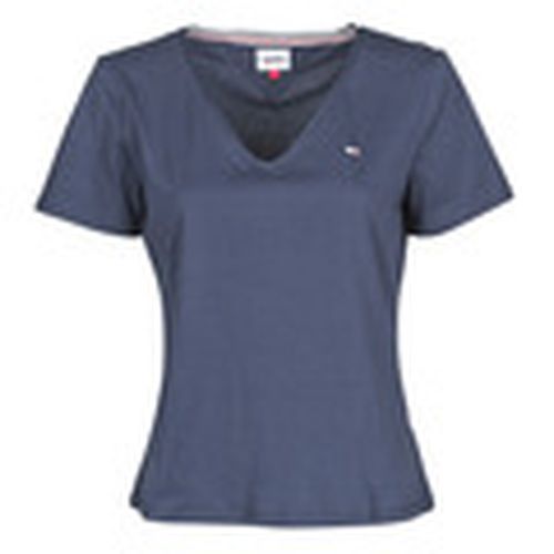 Camiseta TJW SLIM JERSEY V NECK para mujer - Tommy Jeans - Modalova