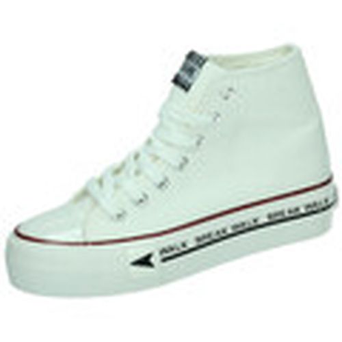 Zapatillas altas Lonas plataforma para mujer - B&w - Modalova