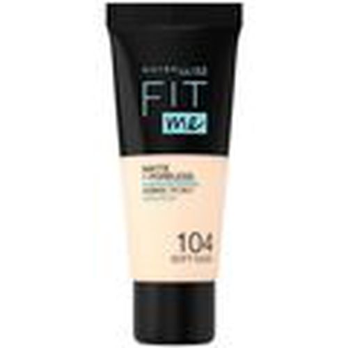 Base de maquillaje Fit Me! Foundation Matte+poreless 104-soft Ivory para mujer - Maybelline New York - Modalova