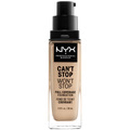 Base de maquillaje Can't Stop Won't Stop Full Coverage Foundation nude para hombre - Nyx Professional Make Up - Modalova