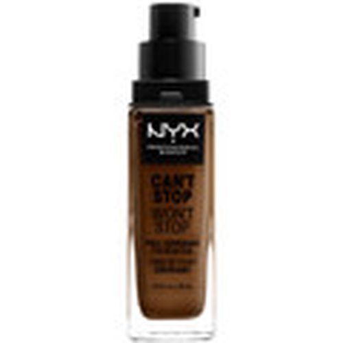 Base de maquillaje Can't Stop Won't Stop Full Coverage Foundation walnut para hombre - Nyx Professional Make Up - Modalova