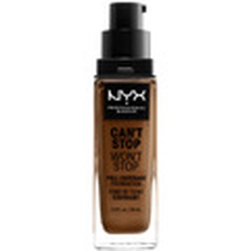 Base de maquillaje Can't Stop Won't Stop Full Coverage Foundation sienna para hombre - Nyx Professional Make Up - Modalova