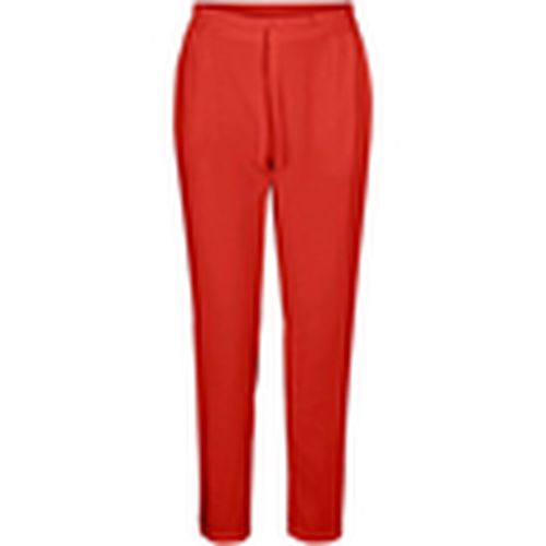 Pantalones 10227814 VMSIMPLY EASY NW LOOSE PANT WVN GA AURORA RED para mujer - Vero Moda - Modalova