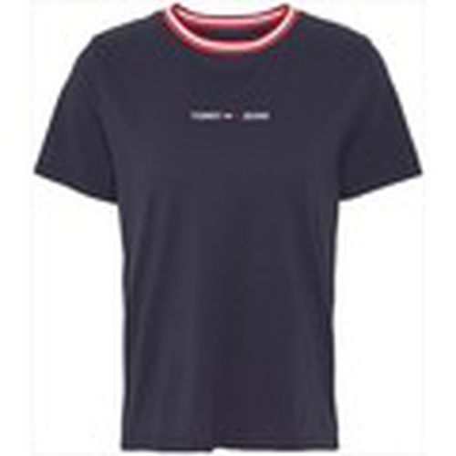 Camiseta tjw contrast rib logo para mujer - Tommy Jeans - Modalova