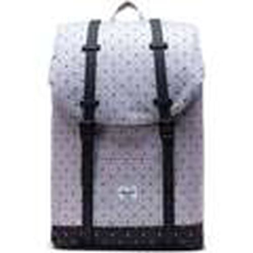 Mochila Retreat Mid-Volume Polka Dot Crosshatch Grey/Black para mujer - Herschel - Modalova