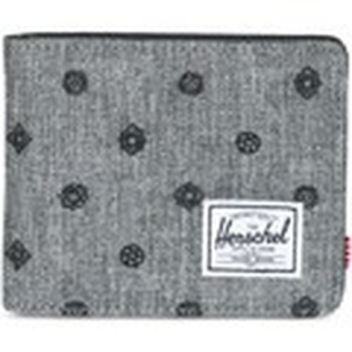 Cartera Hank RFID Raven Crosshatch Embroidery para hombre - Herschel - Modalova
