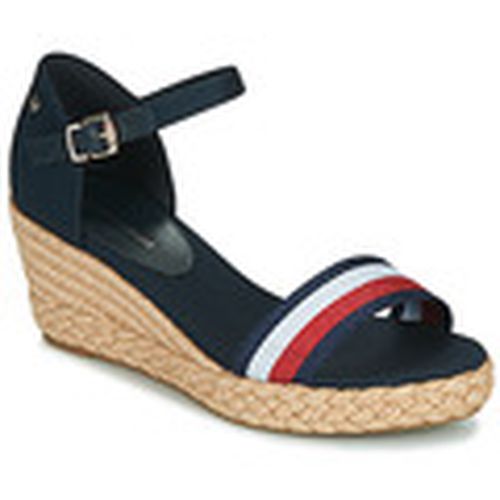 Sandalias SHIMMERY RIBBON MID WEDGE SANDAL para mujer - Tommy Hilfiger - Modalova