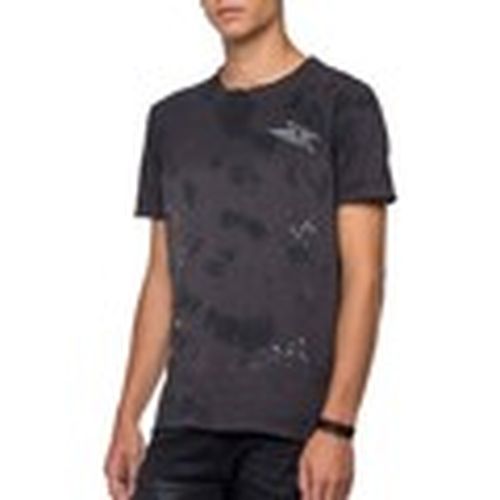 Tops y Camisetas Camiseta de cuello redondo Degrade negra RPYM3 para hombre - Replay - Modalova