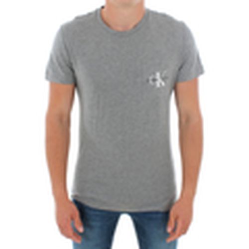 Camiseta J30J311023 039 LIGHT GREY MELANGE para hombre - Calvin Klein Jeans - Modalova