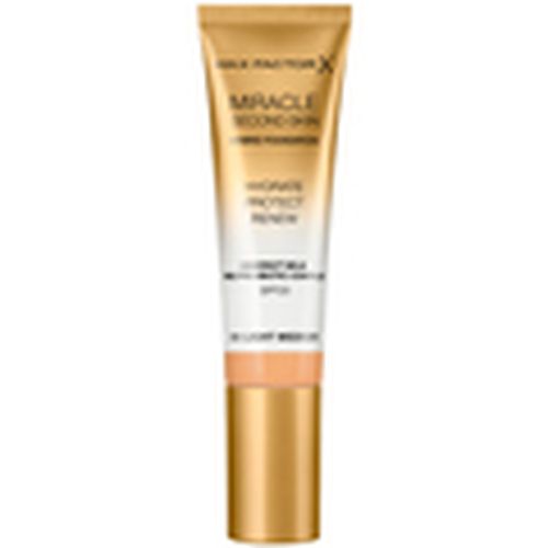 Base de maquillaje Miracle Touch Second Skin Found.spf20 4-light Medium para hombre - Max Factor - Modalova