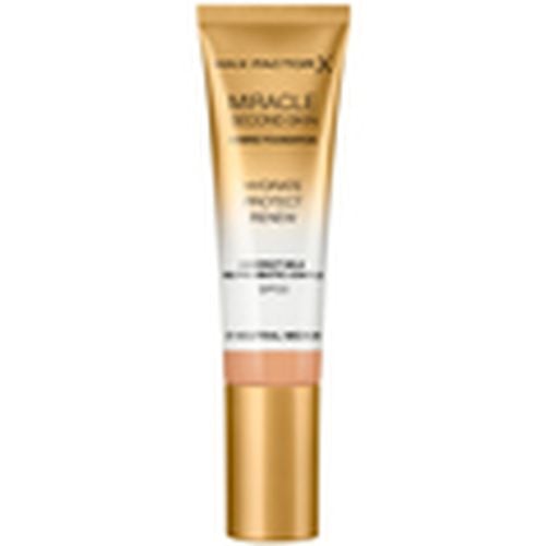 Base de maquillaje Miracle Touch Second Skin Found.spf20 7-neutral Medium para hombre - Max Factor - Modalova