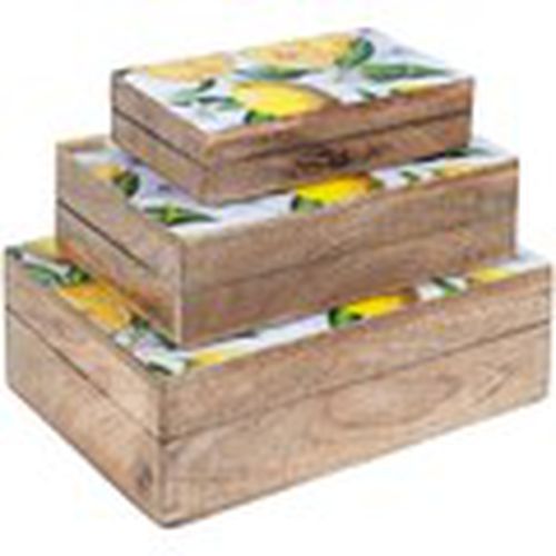 Cestas, cajas y cubos de basura Set 3 Cajas Limones para - Signes Grimalt - Modalova