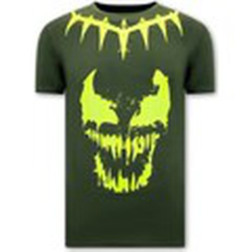 Camiseta Hombre Calaveras Venom Face Neon para hombre - Local Fanatic - Modalova