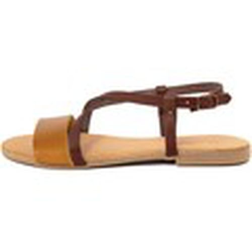 Sandalias 102_GIALLO_MARRONE para mujer - Lionellaeffe Eccellenza Toscana - Modalova