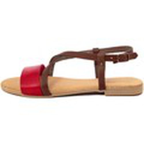 Sandalias 102_ROSSO_MARRONE para mujer - Lionellaeffe Eccellenza Toscana - Modalova