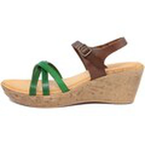 Sandalias 1705_MARRONE_VERDE para mujer - Lionellaeffe Eccellenza Toscana - Modalova