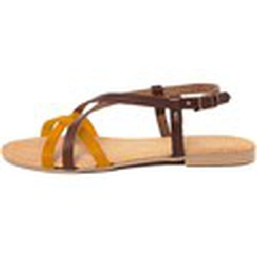 Sandalias 83_MARRONE_GIALLO para mujer - Lionellaeffe Eccellenza Toscana - Modalova