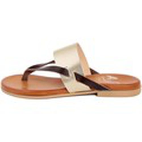 Sandalias S505_ORO_MARRONE para mujer - Alissa - Modalova