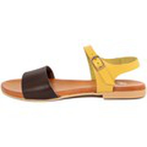 Sandalias S500_MARRONE_GIALLO para mujer - Alissa - Modalova