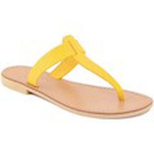 Sandalias SOFIA_VACC_GIALLO para mujer - Donna Toscana - Modalova