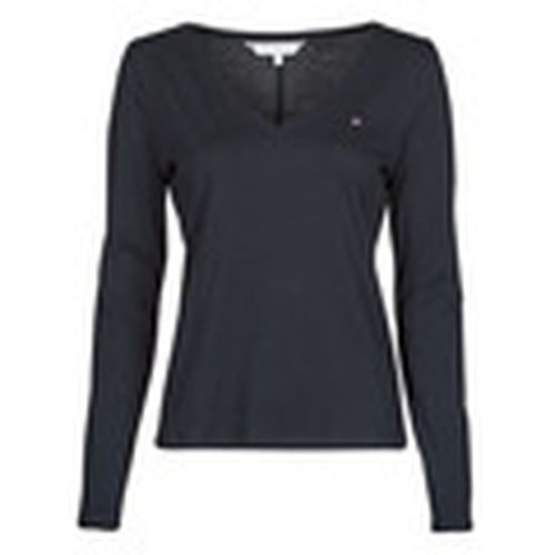 Camiseta manga larga REGULAR CLASSIC V-NK TOP LS para mujer - Tommy Hilfiger - Modalova