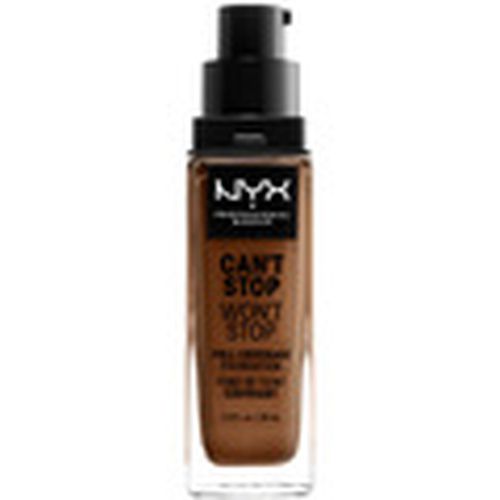 Base de maquillaje Can't Stop Won't Stop Full Coverage Foundation cappucciono para hombre - Nyx Professional Make Up - Modalova