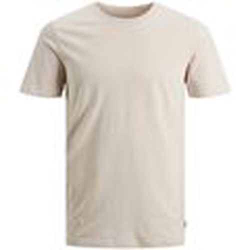 Tops y Camisetas 12156101 JJEORGANIC BASIC TEE-MOONBEAM para hombre - Jack & Jones - Modalova