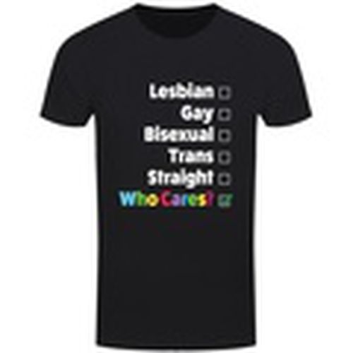 Camiseta manga larga Lesbian, Gay Who Cares para hombre - Grindstore - Modalova