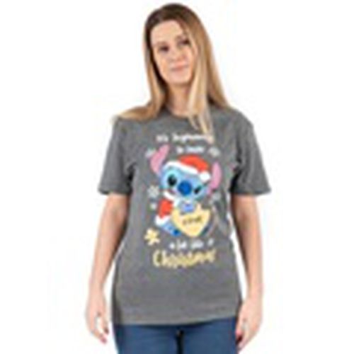 Camiseta manga larga Beginning To Taste A Lot Like Christmas para mujer - Lilo & Stitch - Modalova