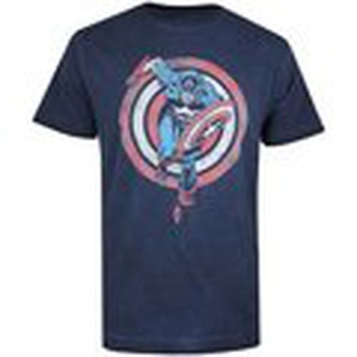 Camiseta manga larga Shield Charge para hombre - Captain America - Modalova