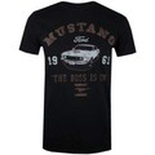 Camiseta manga larga Mustang The Boss Is In para hombre - Ford - Modalova