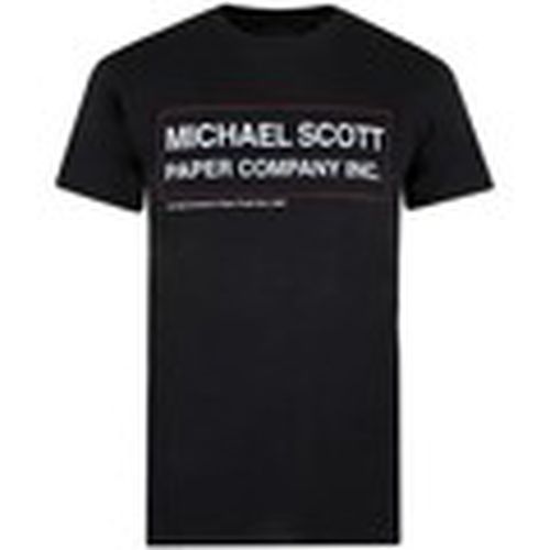 Camiseta manga larga Michael Scott Paper Co para hombre - The Office - Modalova