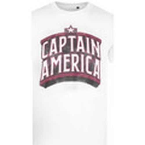 Camiseta manga larga - para hombre - Captain America - Modalova