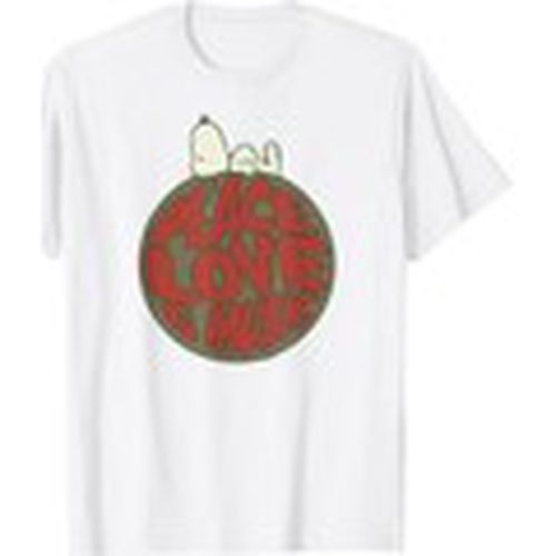 Camiseta manga larga Far Out Peace Love And Music para mujer - Peanuts - Modalova