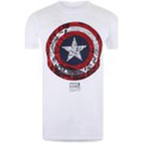 Camiseta manga larga TV783 para hombre - Captain America - Modalova
