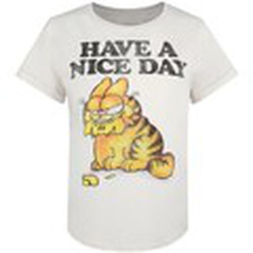 Camiseta manga larga Have A Nice Day para mujer - Garfield - Modalova