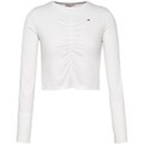 Blusa - Camiseta LS Cropped para mujer - Tommy Jeans - Modalova
