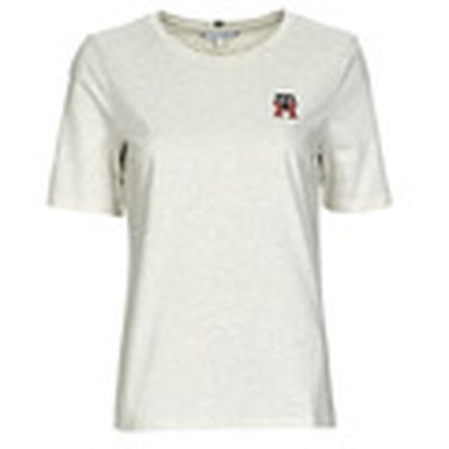 Camiseta REG MONOGRAM EMB C-NK SS para mujer - Tommy Hilfiger - Modalova