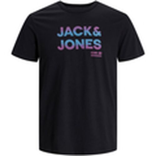 Camiseta 12210868 JCOSETH TEE SS CREW NECK BLACK para hombre - Jack & Jones - Modalova