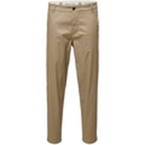 Pantalones Slim Tape Repton 172 Flex Pants - Chinchilla para hombre - Selected - Modalova