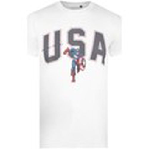 Camiseta manga larga USA para hombre - Captain America - Modalova
