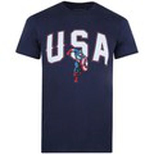 Camiseta manga larga USA para hombre - Captain America - Modalova