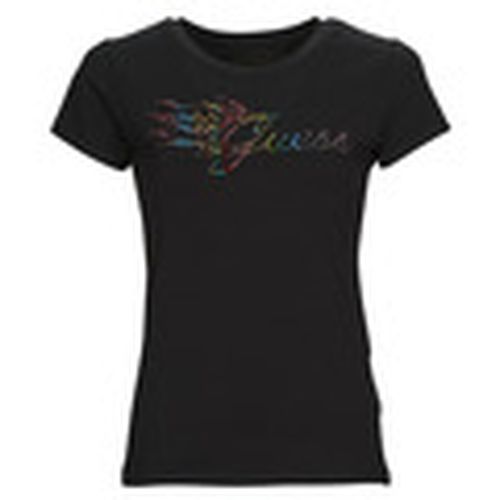 Camiseta SS FLAME LOGO R4 para mujer - Guess - Modalova
