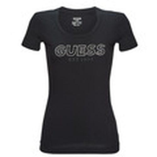 Camiseta SS RN MESH LOGO TEE para mujer - Guess - Modalova