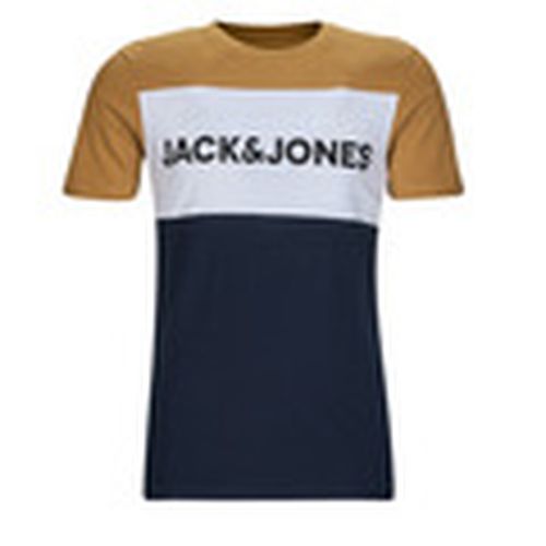Camiseta JJELOGO BLOCKING TEE SS para hombre - Jack & Jones - Modalova