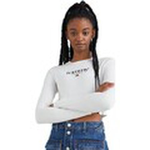 Blusa - Camiseta Cropped de Manga Larga para mujer - Tommy Jeans - Modalova
