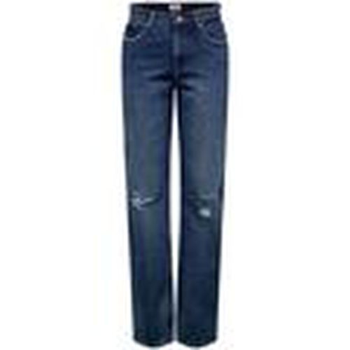 Jeans 15255956 ONLDAD L.34-DARK BLUE DENIM para mujer - Only - Modalova