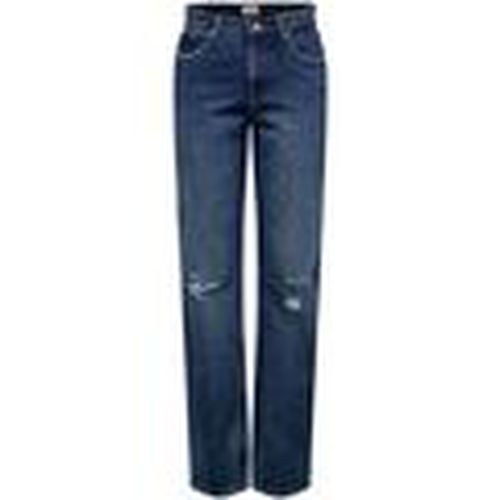 Jeans 15255956 ONLDAD L.32-DARK BLUE DENIM para mujer - Only - Modalova